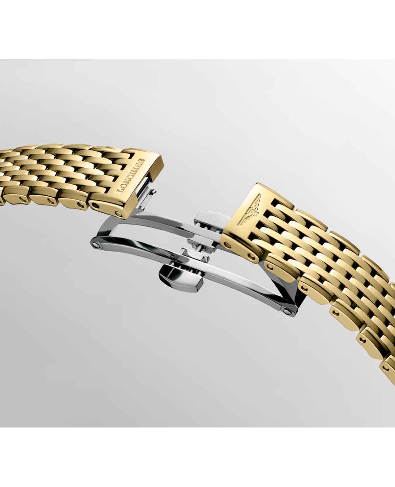 Longines La Grande Classique de Longines L4.209.2.11.8  — детали корпуса и нержавеющая сталь с pvd-покрытием