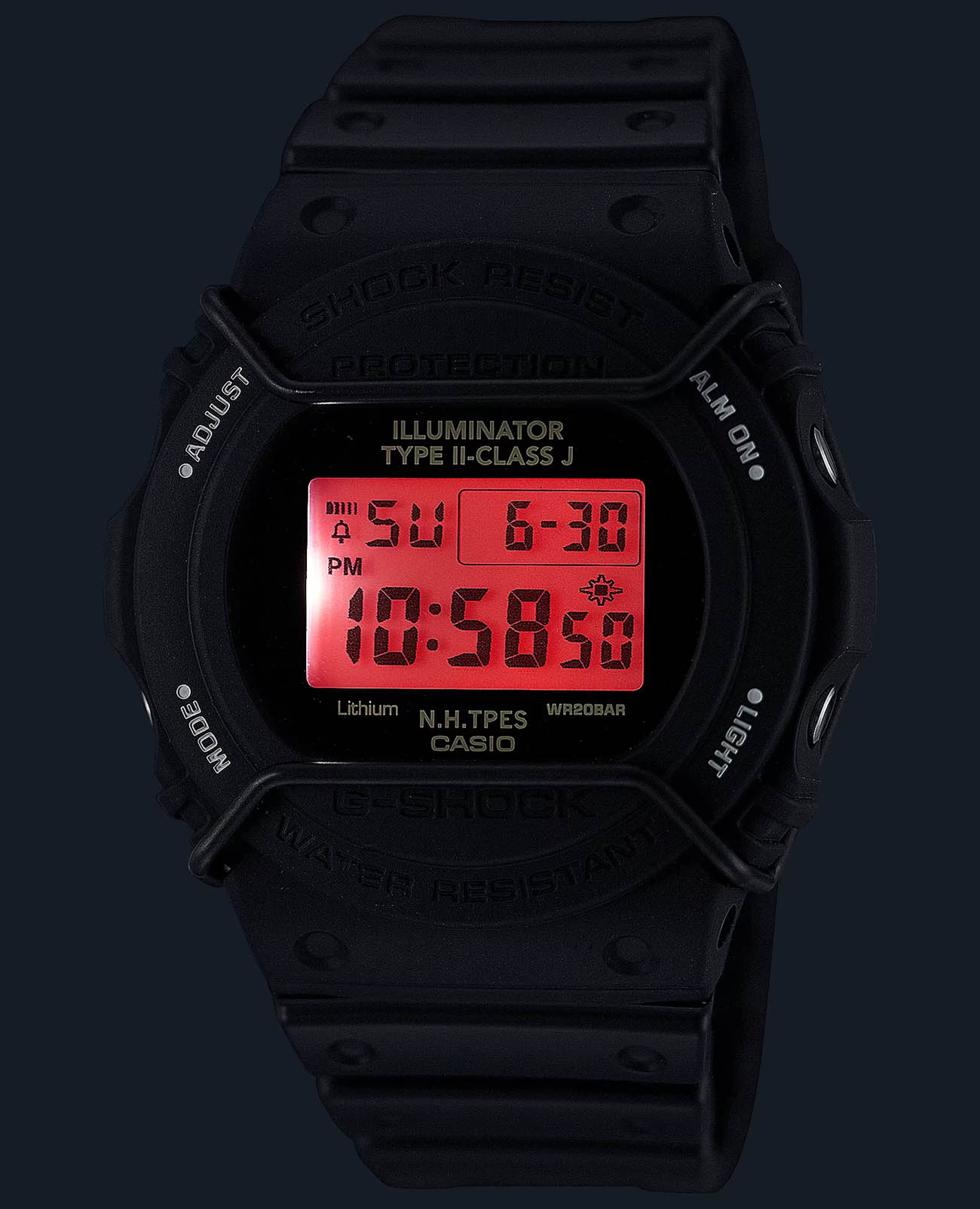 Casio Casio G-Shock DW-5700NH-1  — детали корпуса и пластик
