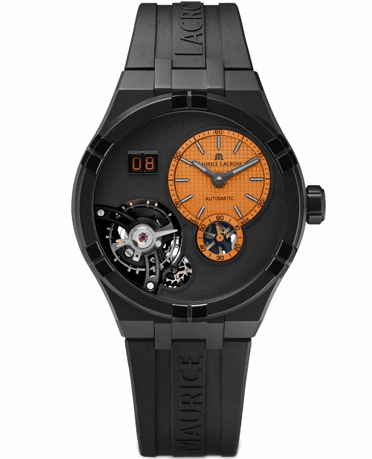 Maurice Lacroix Maurice Lacroix Aikon Master Grand Date AI6118-DLB0J-530-J , наручные мужские часы фото под углом