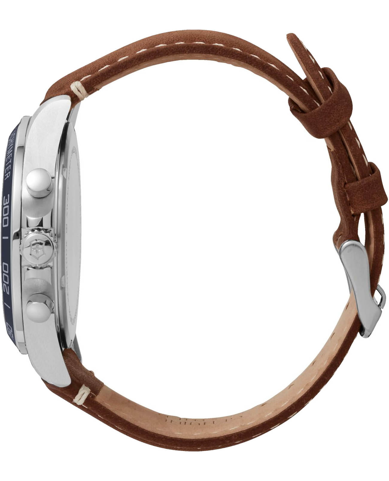 Victorinox Victorinox Fieldforce Chronograph 241854,  швейцария мужские часы на браслете кожаный боковой вид