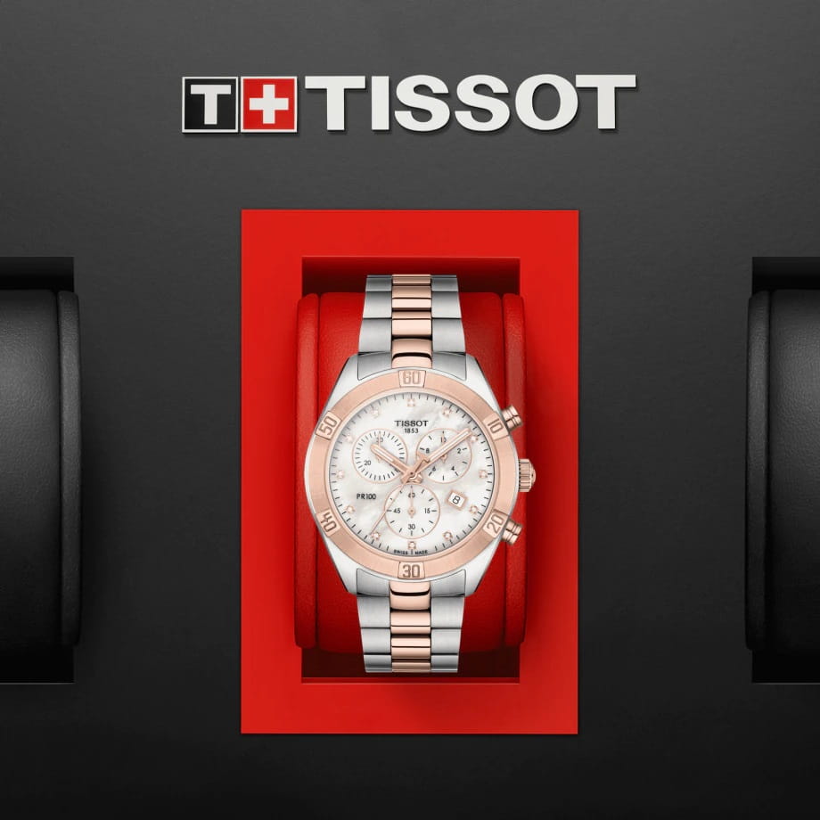 Tissot Tissot PR 100 Sport Chic Chronograph T101.917.22.116.00 PR 100 Sport Chic - задняя крышка сталь металл корпуса, швейцария часы
