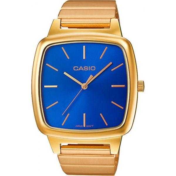 Casio Casio Collection LTP-E117G-2AEF  LTP-E117G-2AEF кварцевые женские часы синий циферблат, браслет сталь с ip покрытием — вид спереди