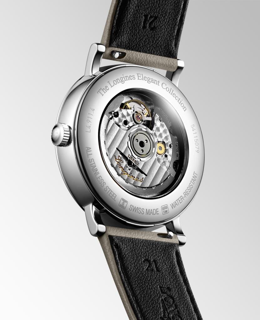Longines Longines Elegant Collection L4.911.4.11.0, elegant collection швейцария мужские часы на браслете кожаный боковой вид