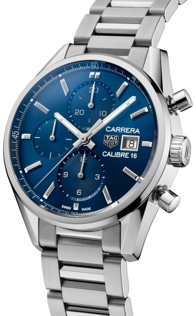 TAG Heuer TAG Heuer Carrera CBK2112.BA0715 мужские часы синий циферблат на запястье