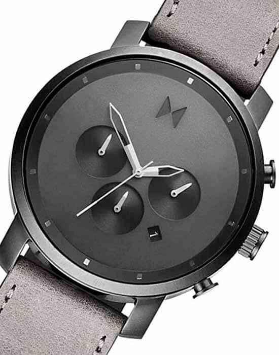 MVMT MVMT D-MC01-BBLGR,  сша мужские часы на браслете кожаный боковой вид