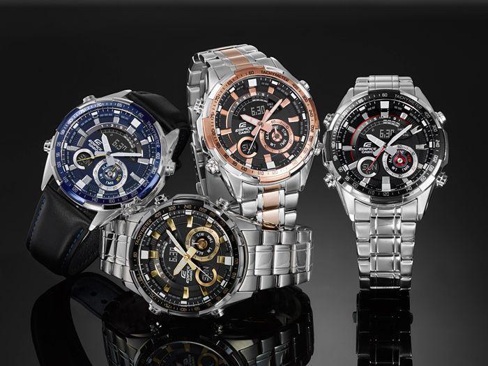 Casio Casio Edifice ERA-600L-2A мужские часы синий циферблат на запястье