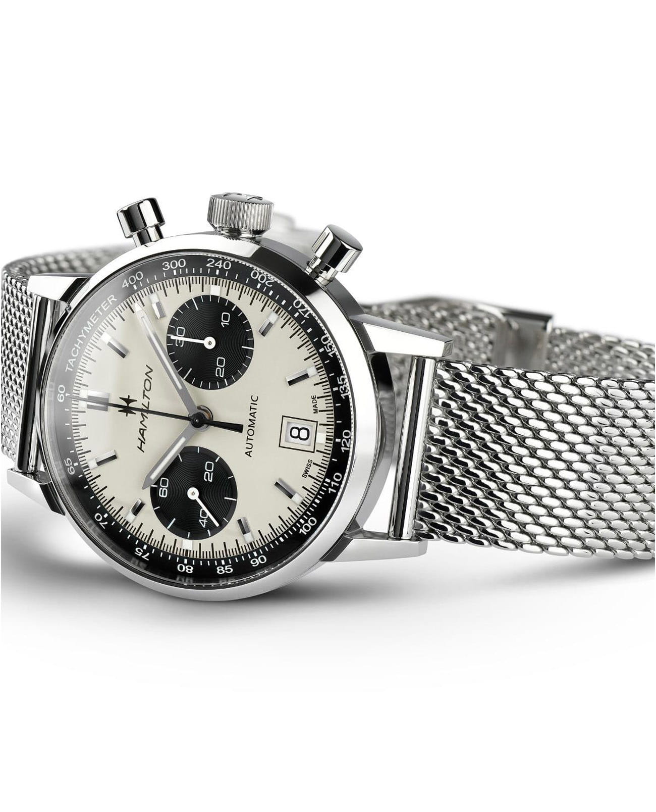 Hamilton Hamilton American Classic Intra-Matic Auto Chrono H38416111 , наручные мужские часы фото под углом