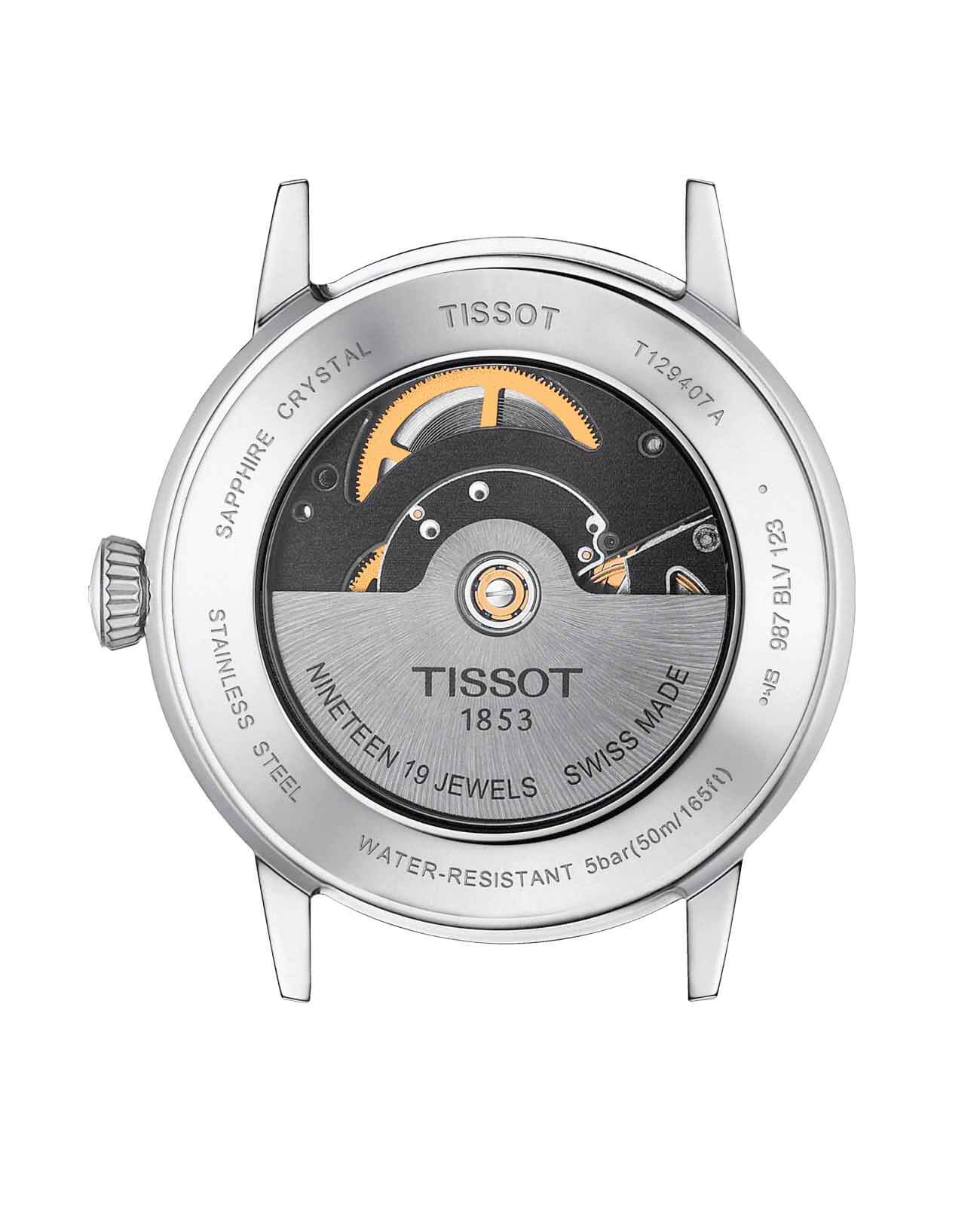 Оригинальные часы Tissot Tissot Classic Dream Swissmatic T129.407.16.031.00 механические калибр механизма  общий вид