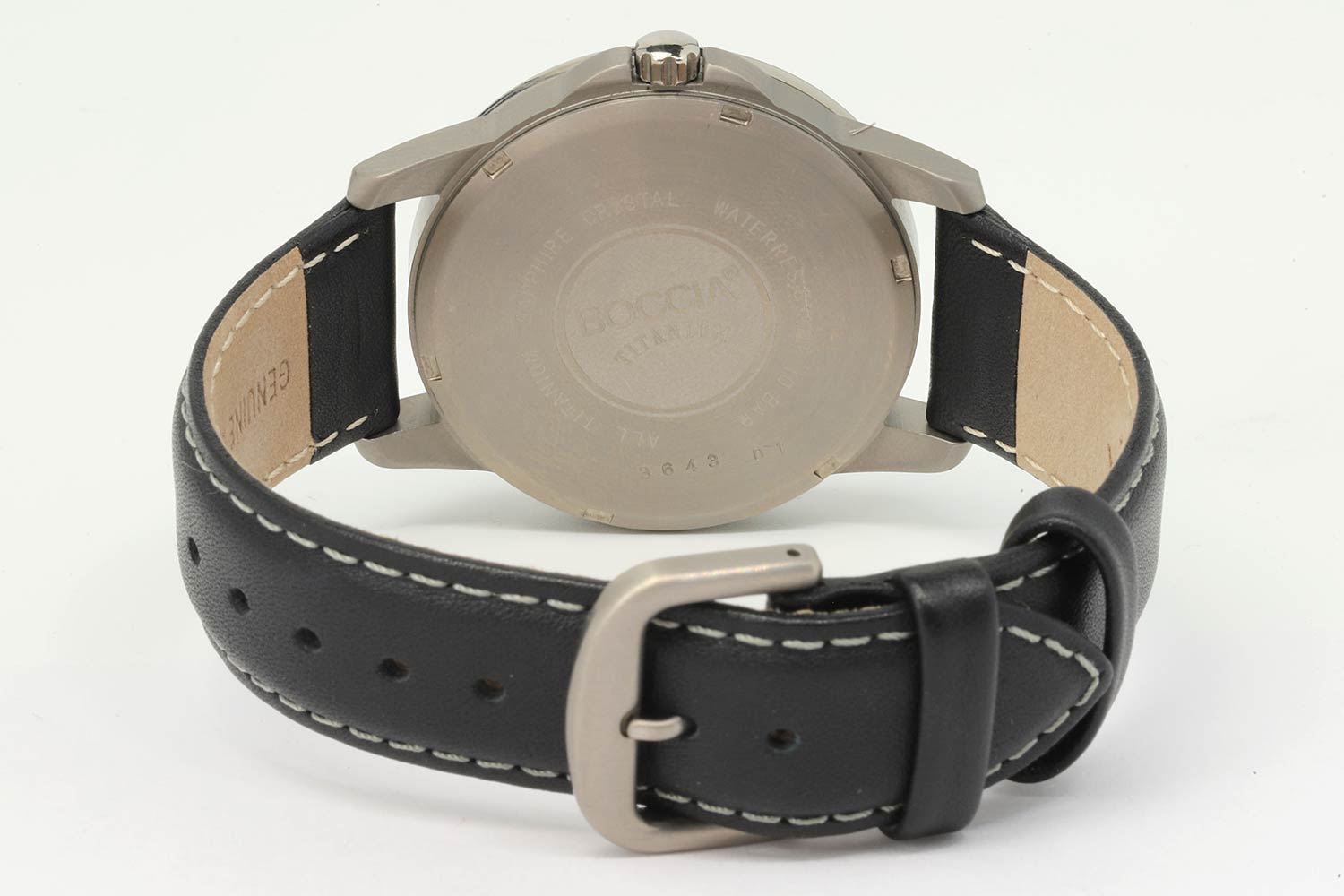 Boccia Titanium Boccia Titanium 3643-01 мужские часы белый циферблат на запястье