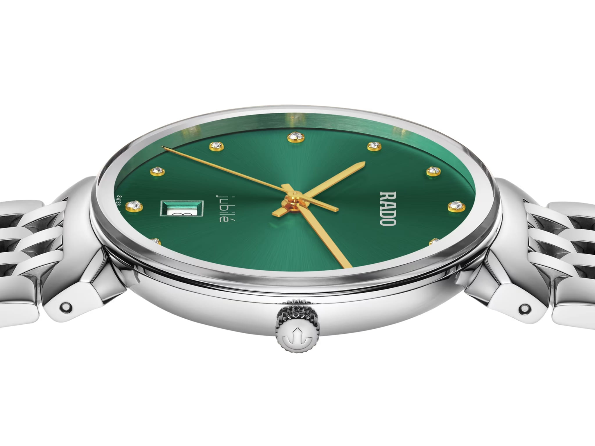 Rado Rado Florence Diamonds R48912773, florence швейцария мужские часы на браслете нержавеющая сталь боковой вид