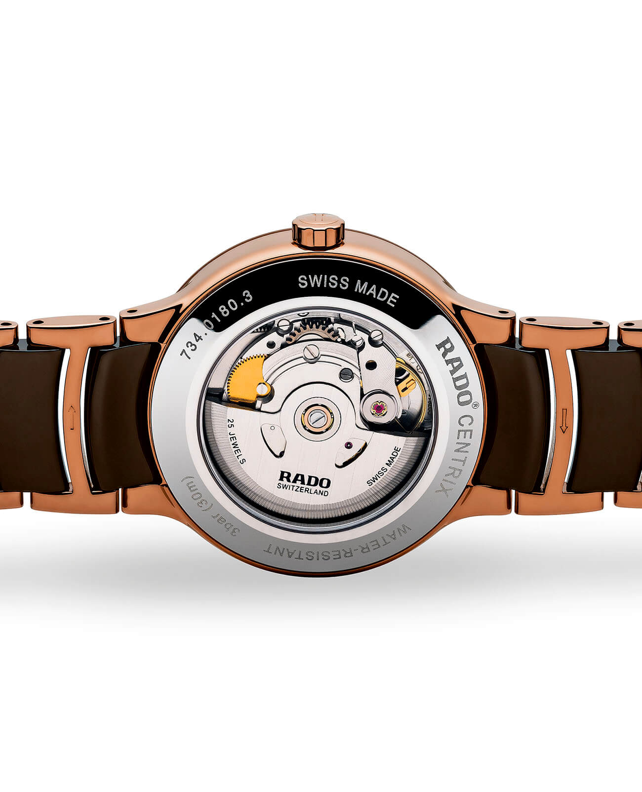 Rado Rado Centrix Automatic Diamonds R30036752 Automatic - задняя крышка сталь металл корпуса, швейцария часы
