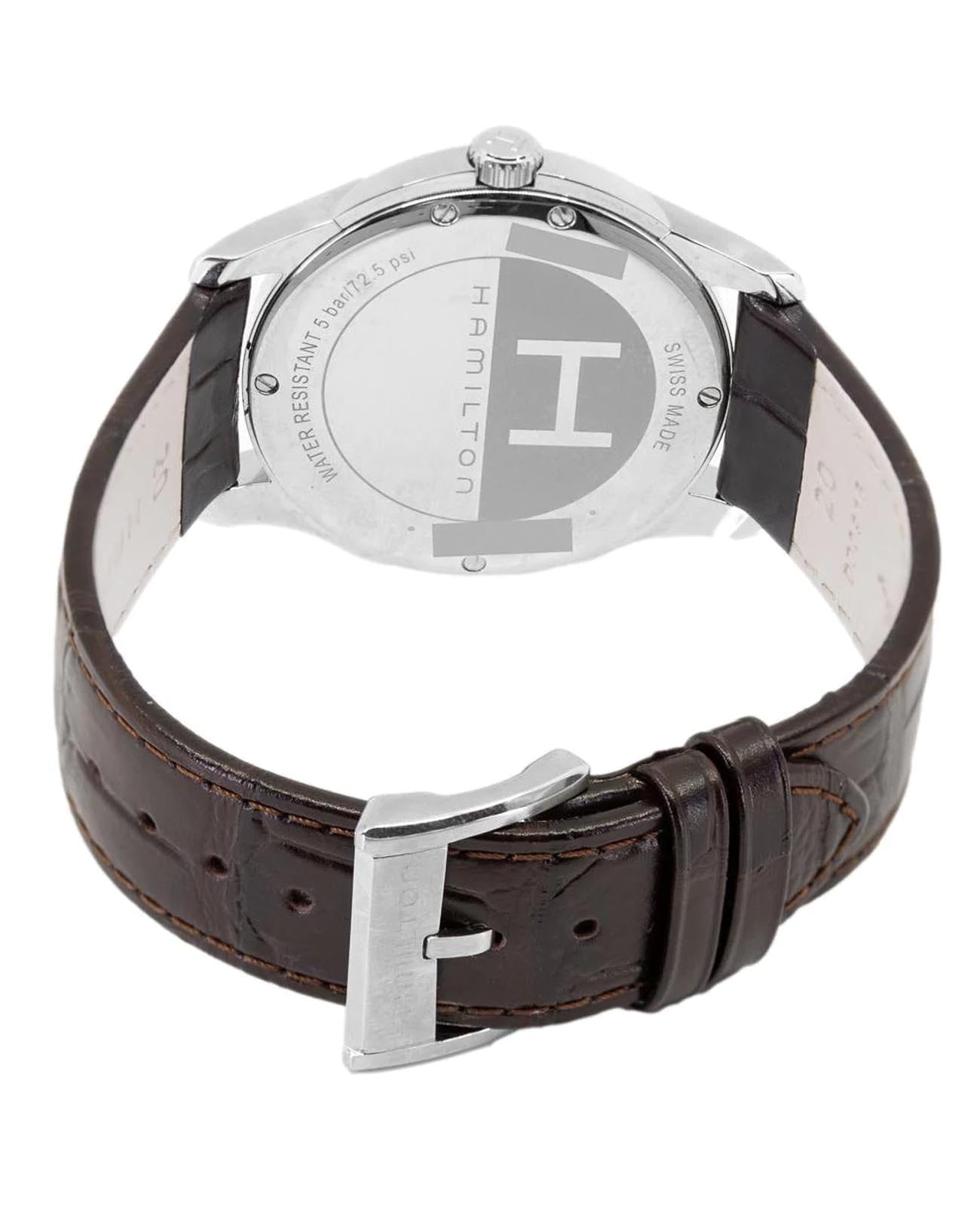 Hamilton Hamilton Jazzmaster Gent Quartz H32411555, jazzmaster швейцария мужские часы на браслете кожаный боковой вид