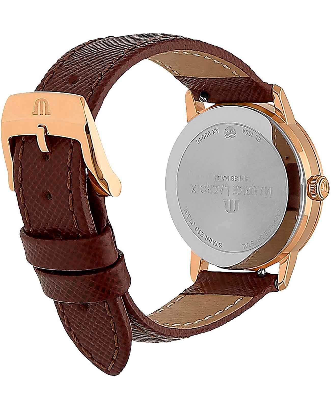 Maurice Lacroix Maurice Lacroix Eliros Date EL1094-PVP01-150-1, eliros швейцария женские часы на браслете кожаный боковой вид