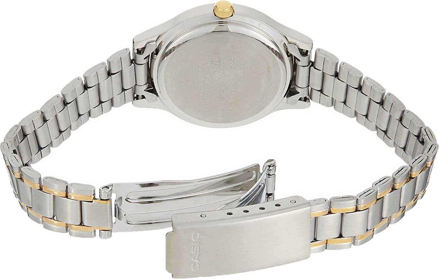 Casio Casio Collection LTP-1128G-7B, ltp япония женские часы на браслете сталь с ip покрытием боковой вид