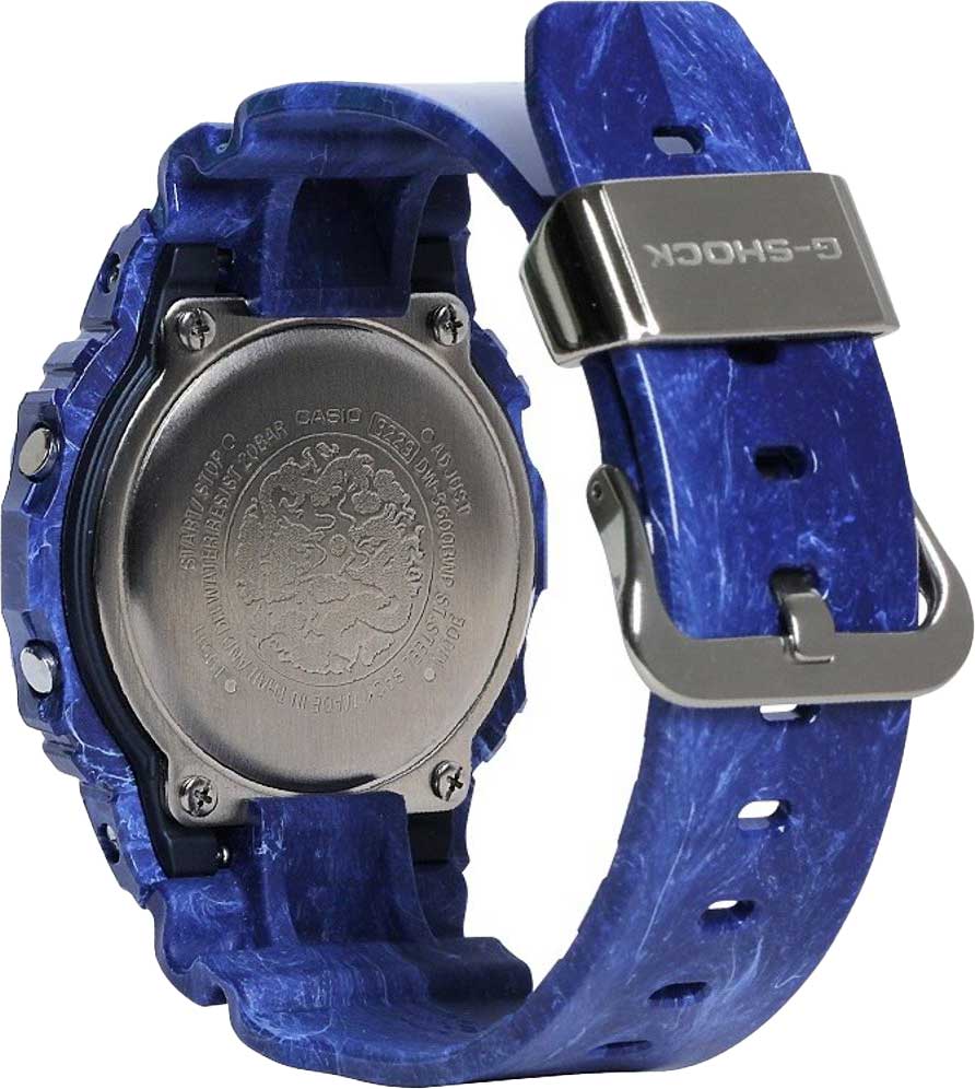 Casio Casio G-Shock DW-5600BWP-2, g-shock япония мужские часы на браслете пластик боковой вид