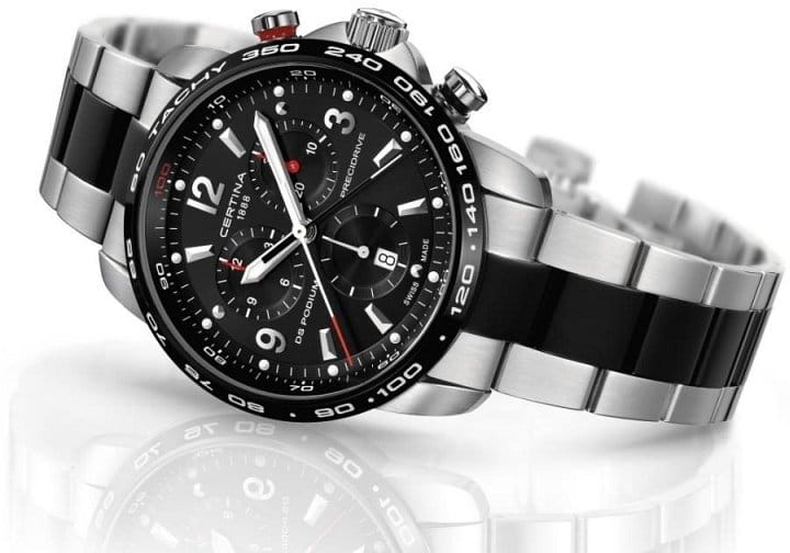 Certina Certina DS Podium Chronograph 1/100 sec C001.647.22.057.00 , наручные мужские часы фото под углом