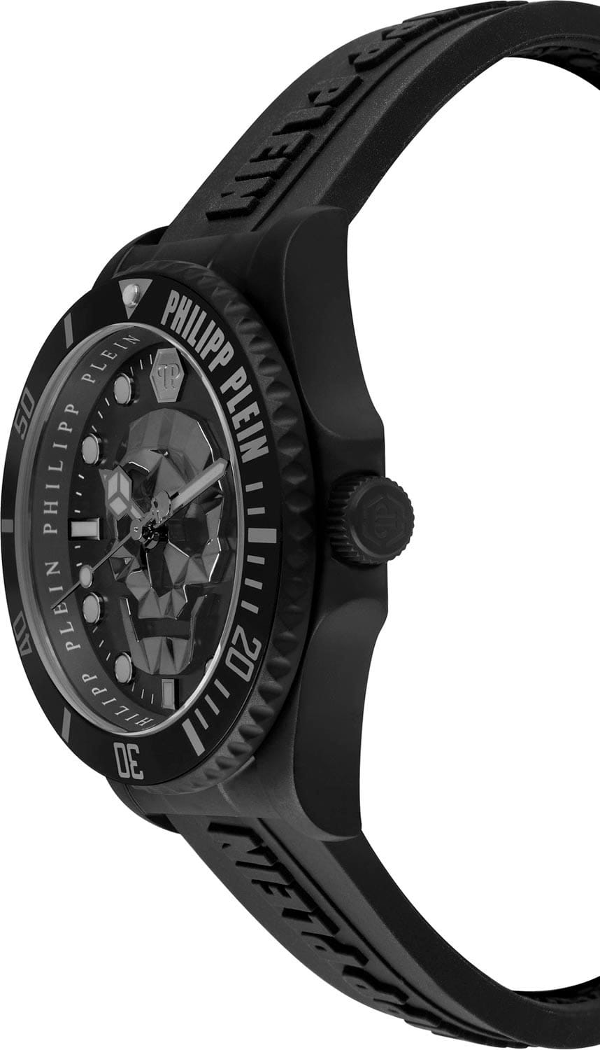 Philipp Plein Philipp Plein The Skull PWOAA0422 мужские часы черный циферблат на запястье