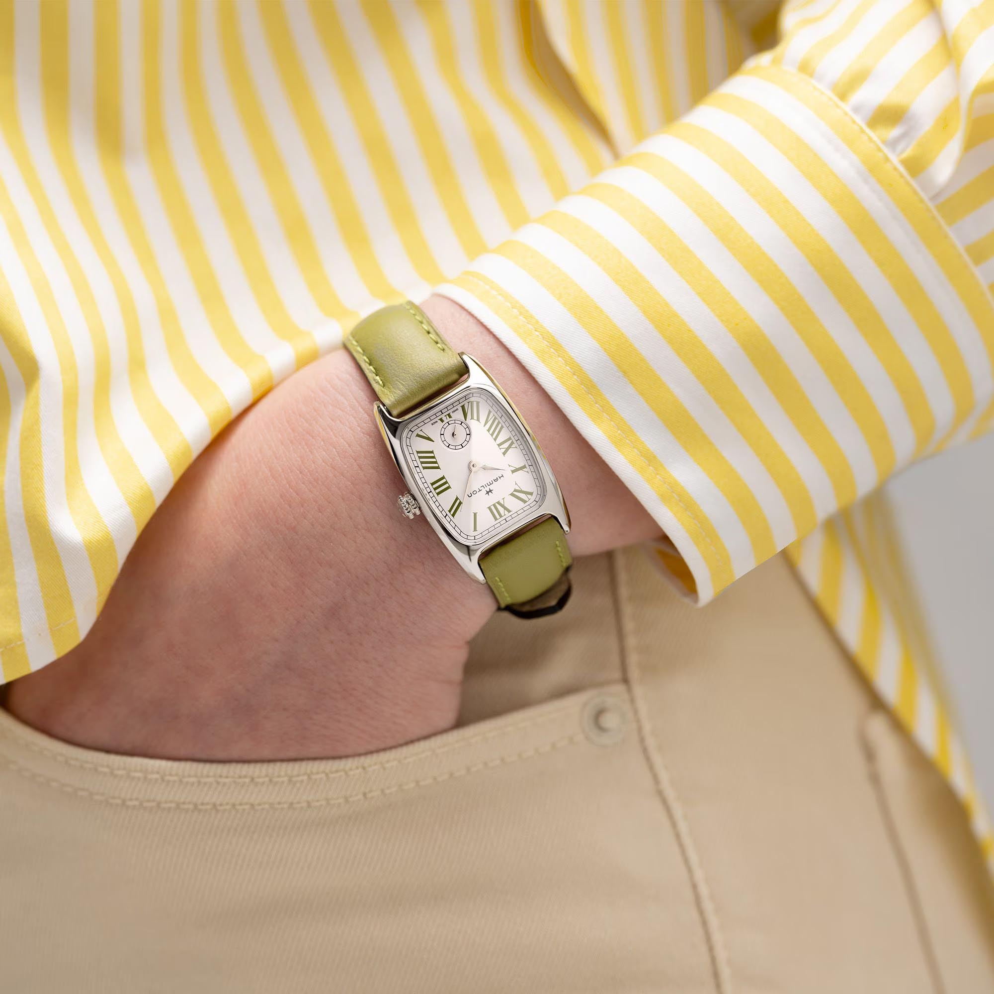 Hamilton Hamilton American Classic Boulton Small Second Quartz H13321813 женские часы белый циферблат на запястье