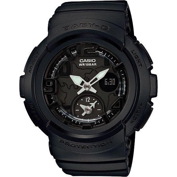 Casio Casio Baby-G BGA-190BC-1B  BGA-190BC-1B кварцевые женские часы черный циферблат, браслет пластик — вид спереди