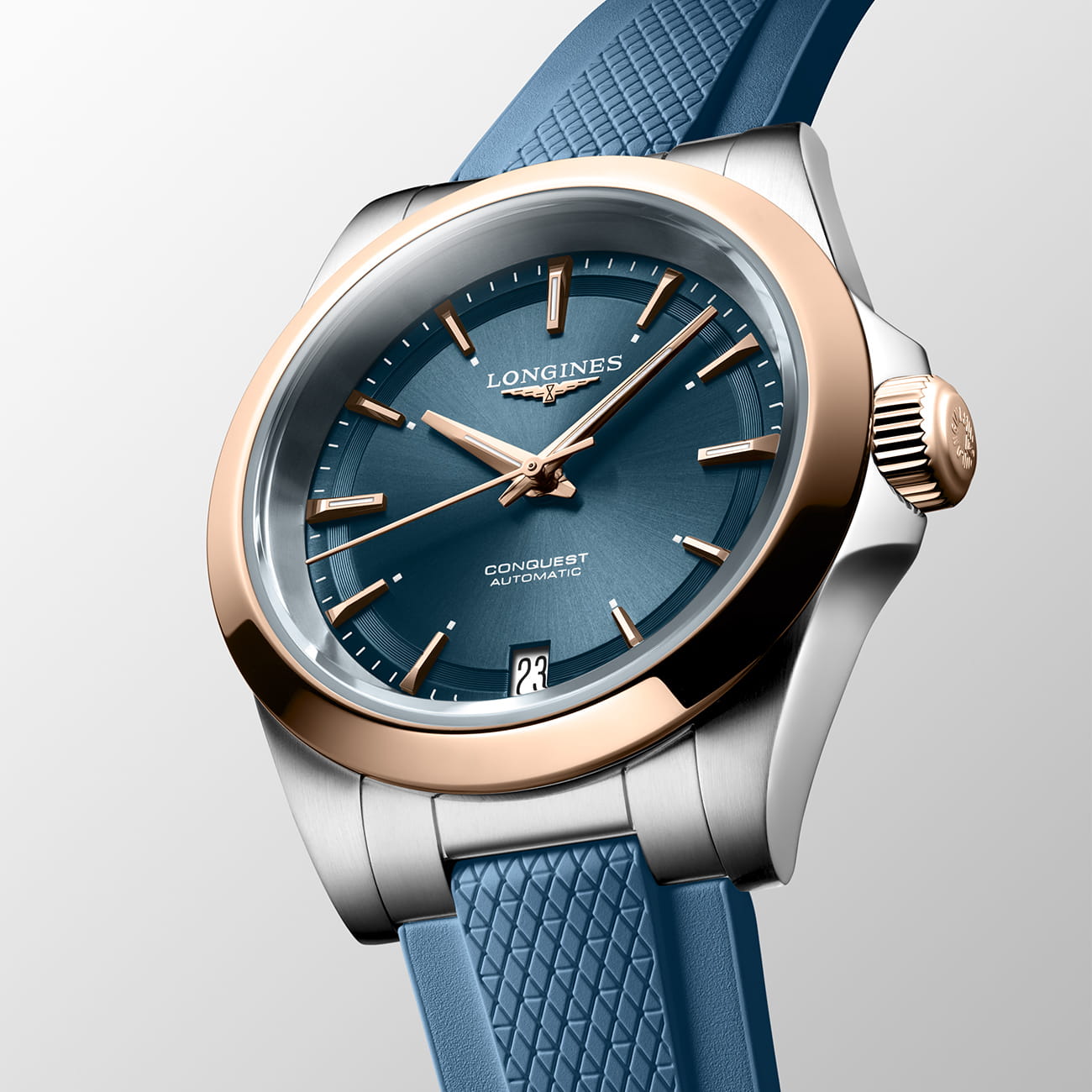 Longines Longines Conquest L3.430.5.92.9 , наручные женские часы фото под углом