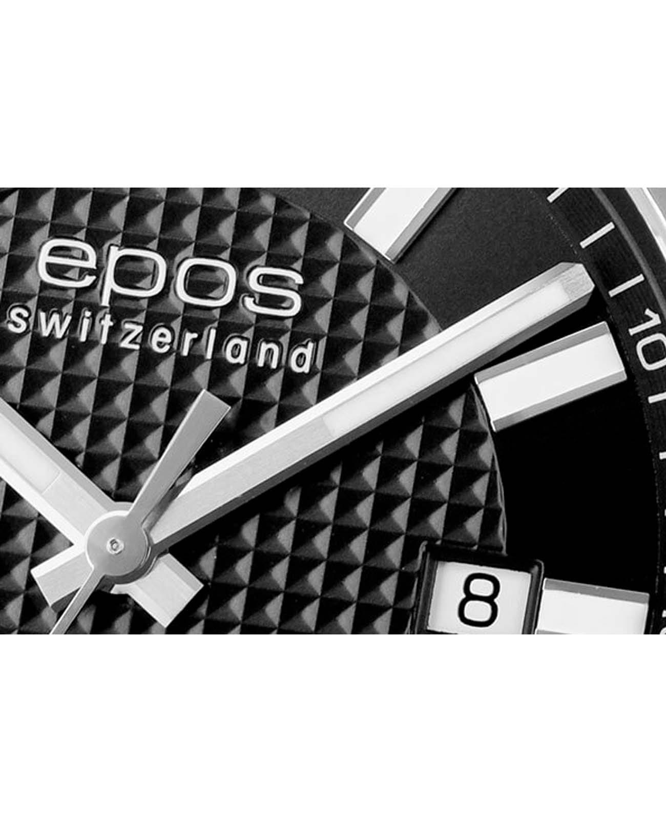 Epos Epos Sportive  3443.132.20.15.75  - задняя крышка сталь металл корпуса, швейцария часы