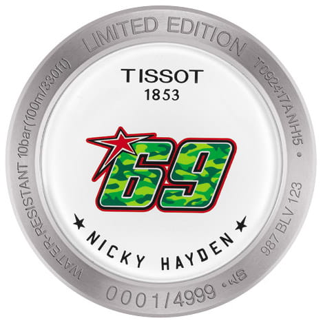 Tissot Tissot T-Sport Nicky Hayden Limited Edition 2015 T092.417.27.057.01, t-sport швейцария мужские часы на браслете карбон + полимер боковой вид