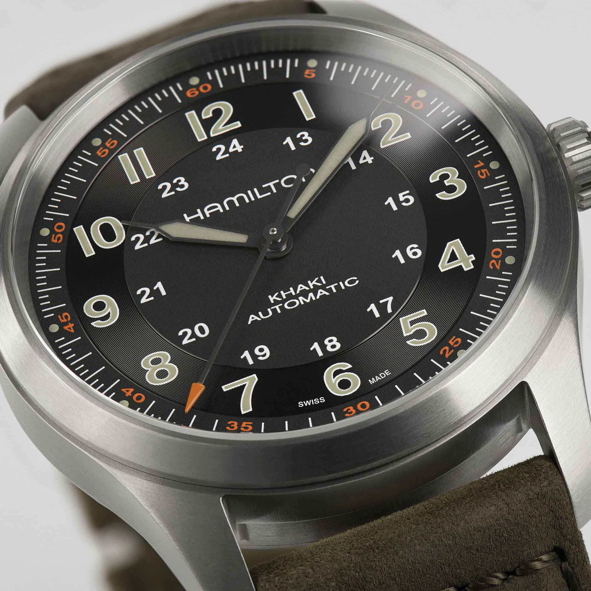 Hamilton Hamilton Khaki Field Titanium Auto H70205830 H70205830 оригинальные мужские часы в комплекте с коробкой