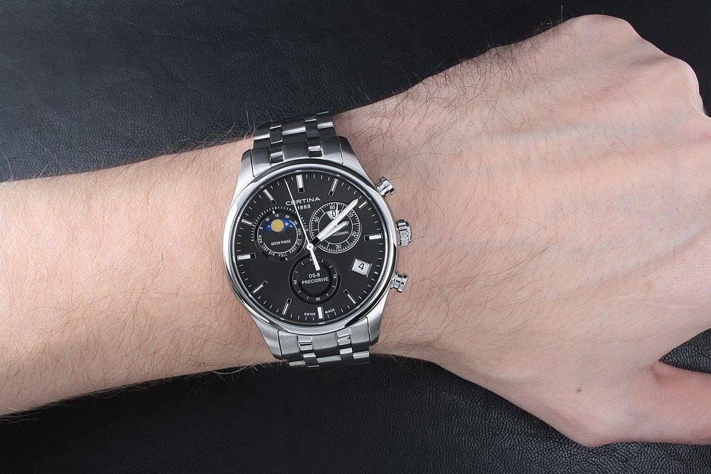 Certina Certina DS-8 Chronograph Moon Phase C033.450.11.051.00 DS 8, наручные мужские часы фото под углом