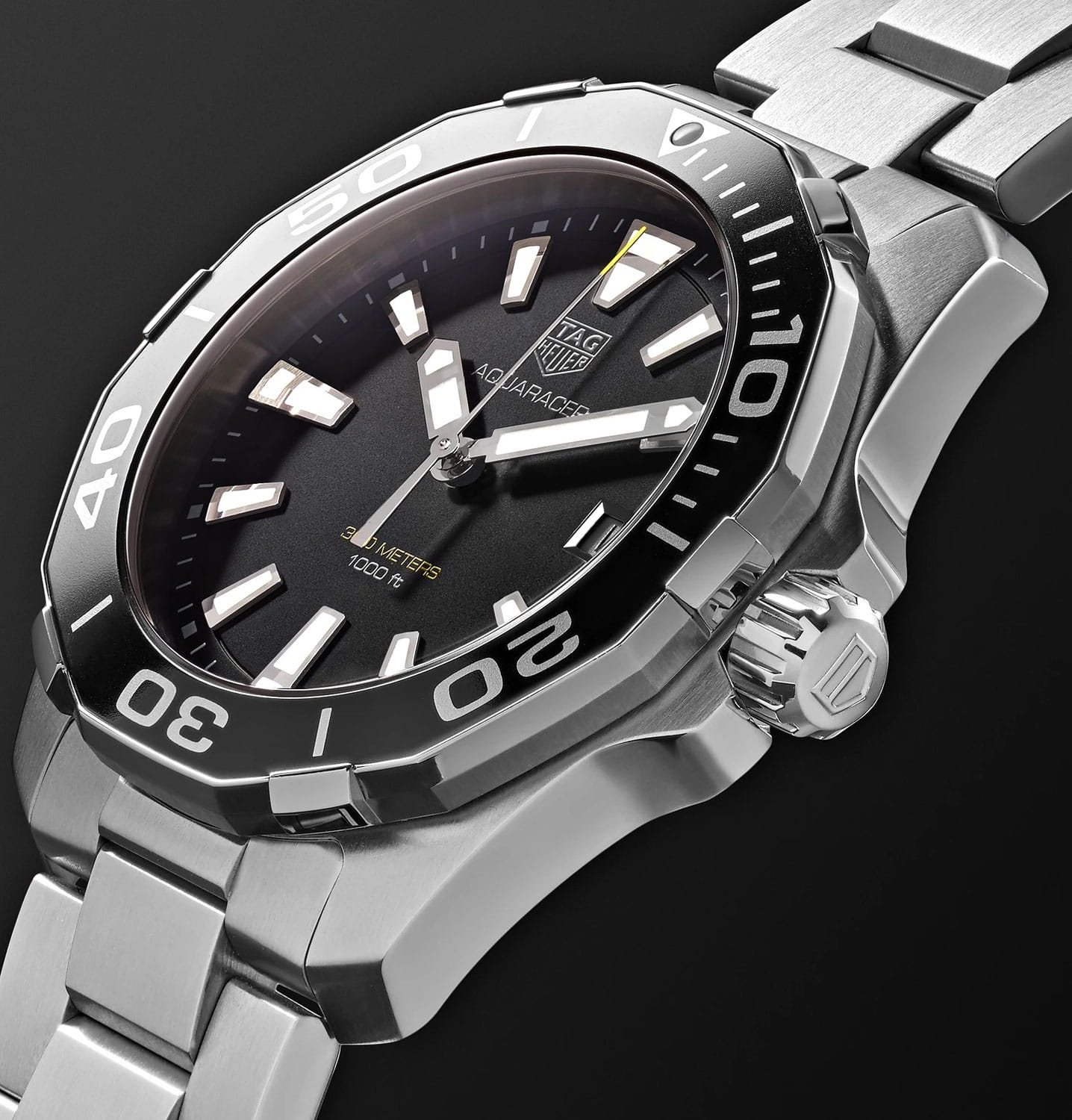 TAG Heuer TAG Heuer Aquaracer WAY111A.BA0928 мужские часы черный циферблат на запястье