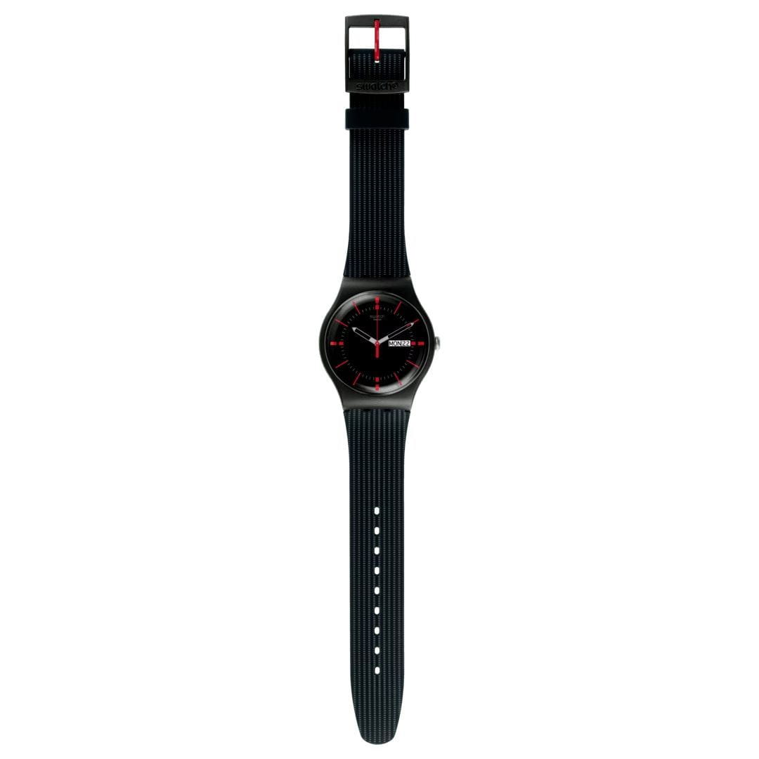 Swatch Swatch New Gent Biosourced SO29B710, gent швейцария мужские часы на браслете силикон боковой вид
