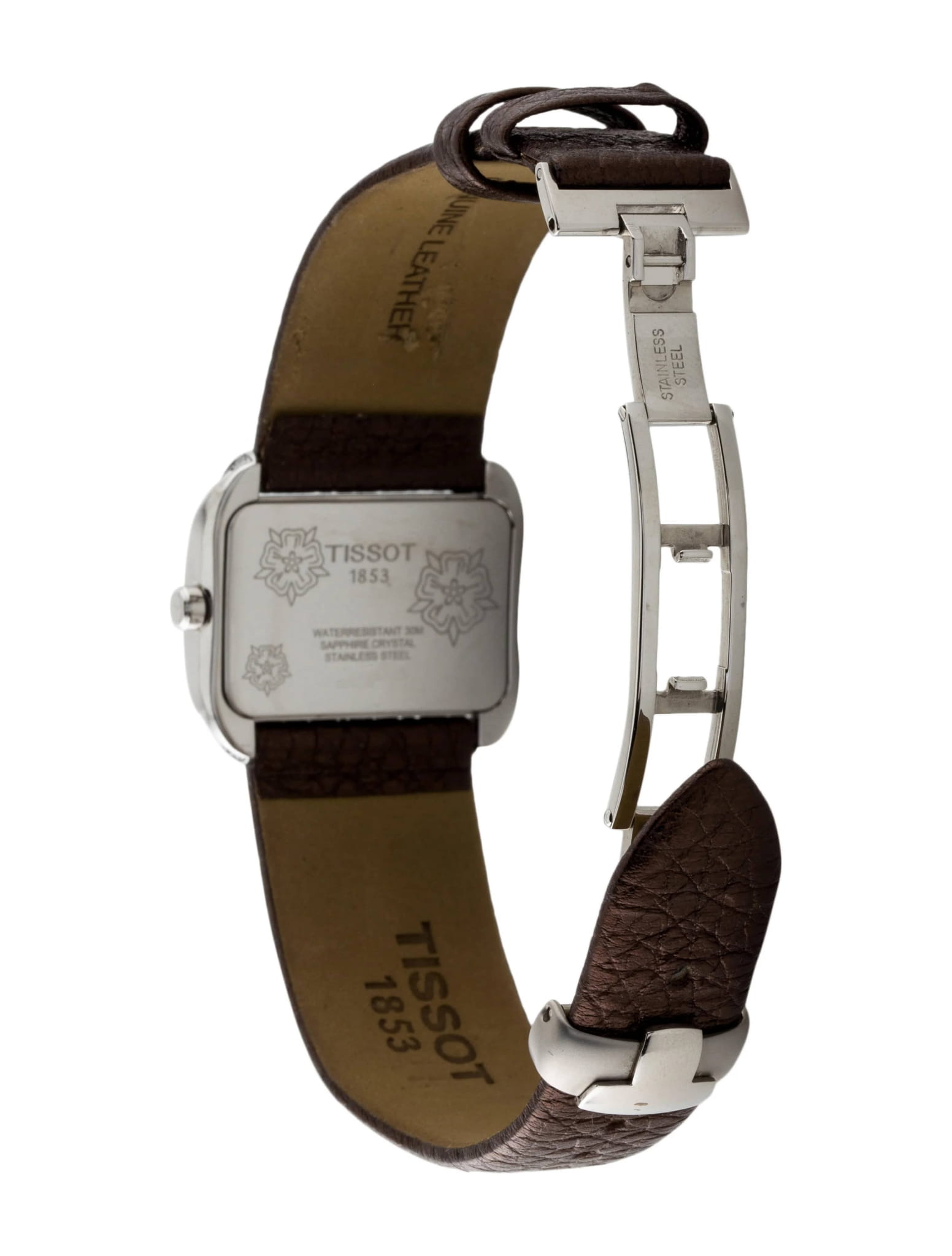 Tissot T0233091603101 женские часы застежка крупным планом