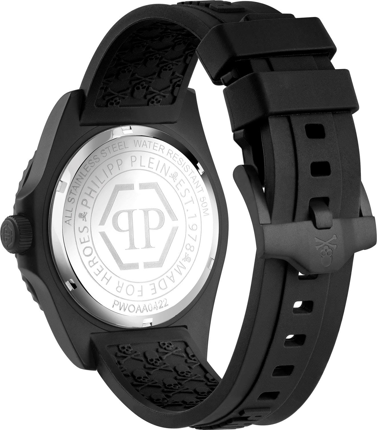 Оригинальные часы Philipp Plein Philipp Plein The Skull PWOAA0422 кварцевые калибр механизма miyota 2035  общий вид
