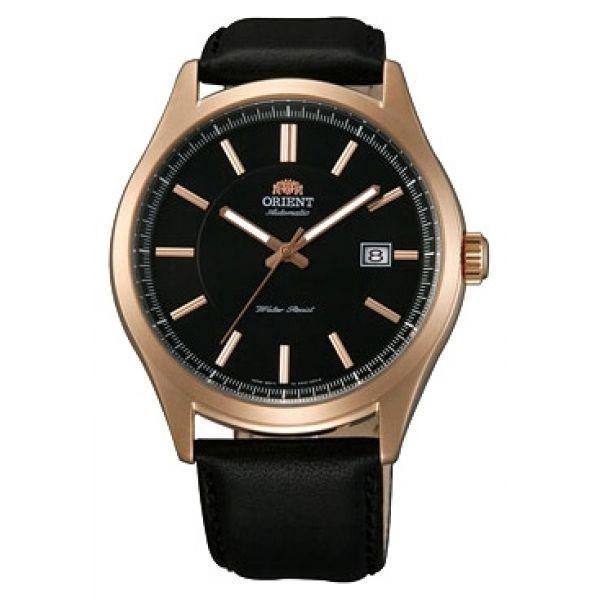 Orient Orient ER2C001B (FER2C001B)  FER2C001B  мужские часы  циферблат, браслет кожаный — вид спереди