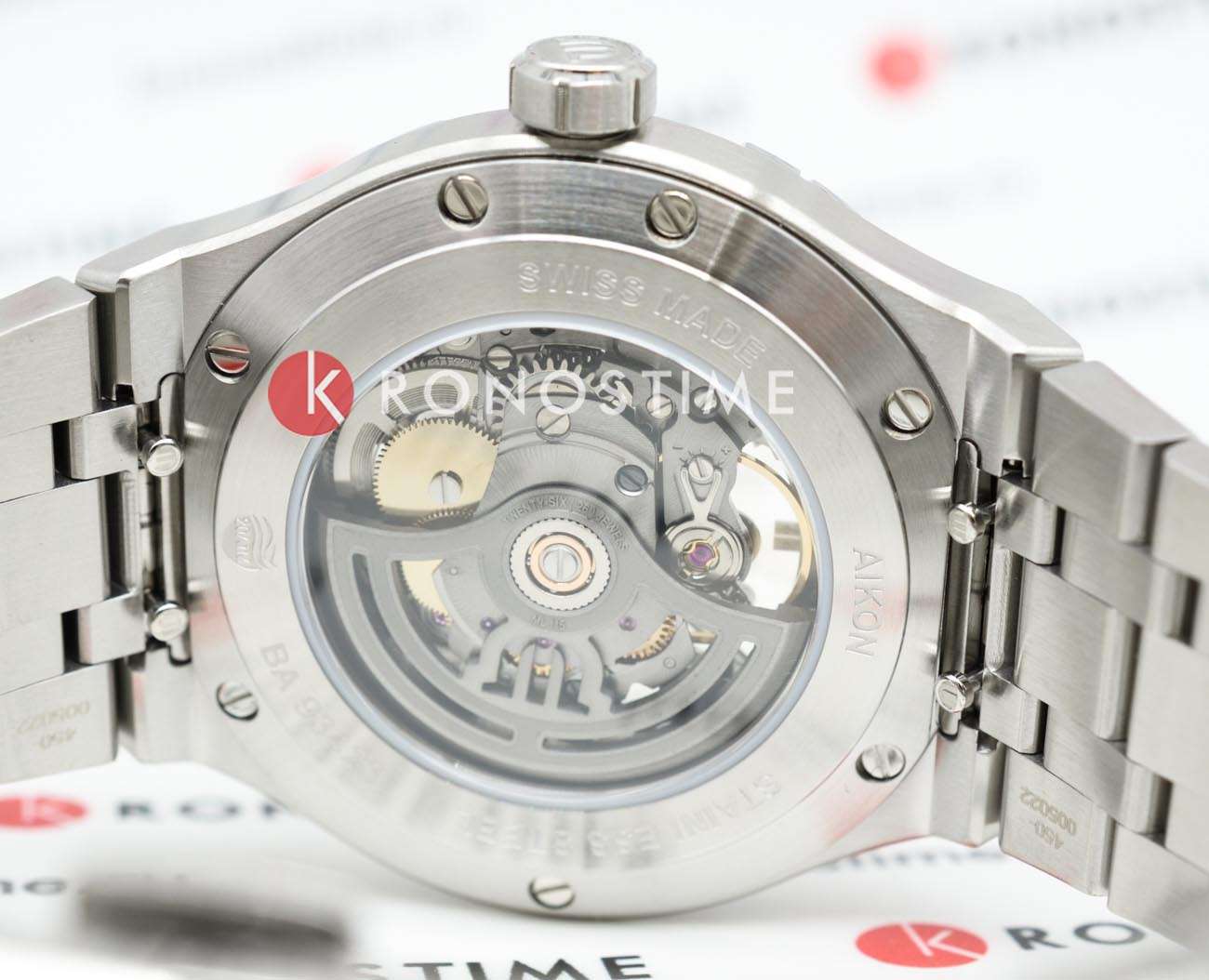 Оригинальные часы Maurice Lacroix Maurice Lacroix Aikon Automatic Skeleton AI6008-SS002-030-1 механические калибр механизма ml135 общий вид
