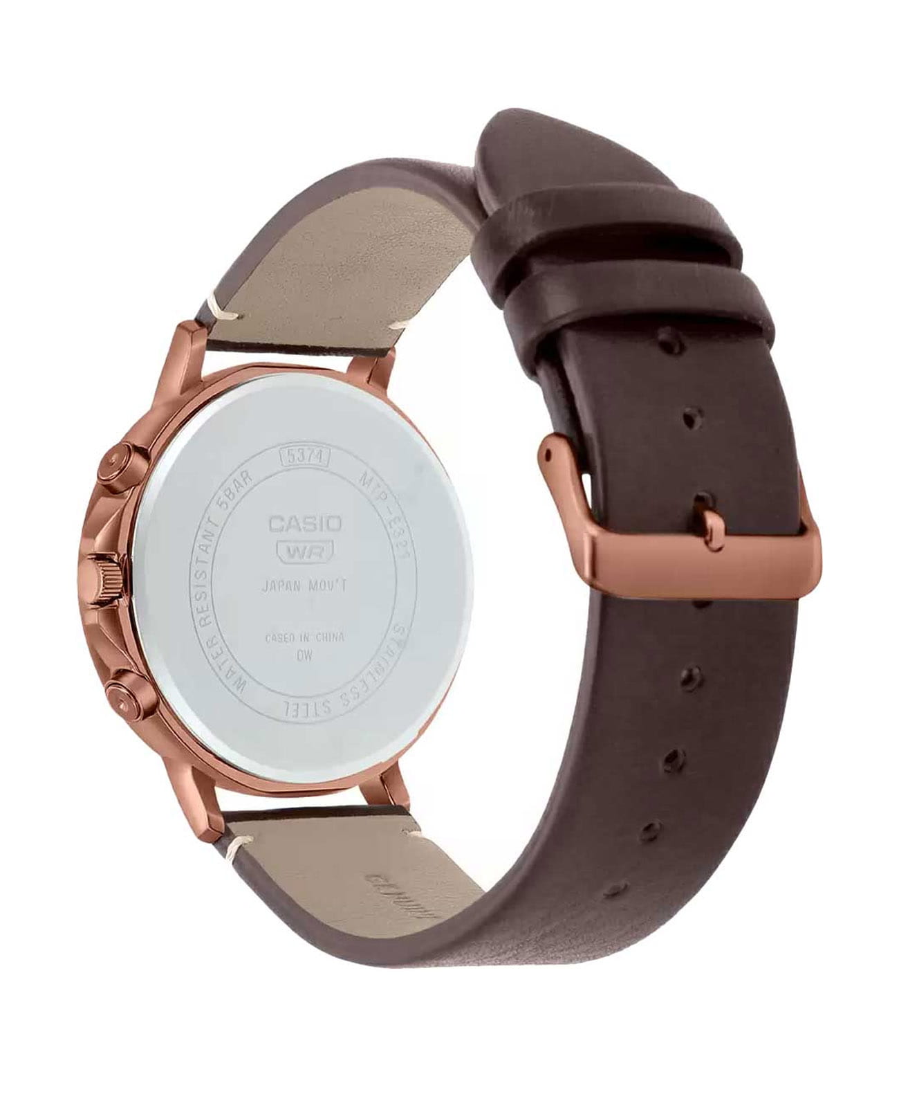 Casio Casio Collection MTP-E321RL-5A, mtp япония мужские часы на браслете кожаный боковой вид