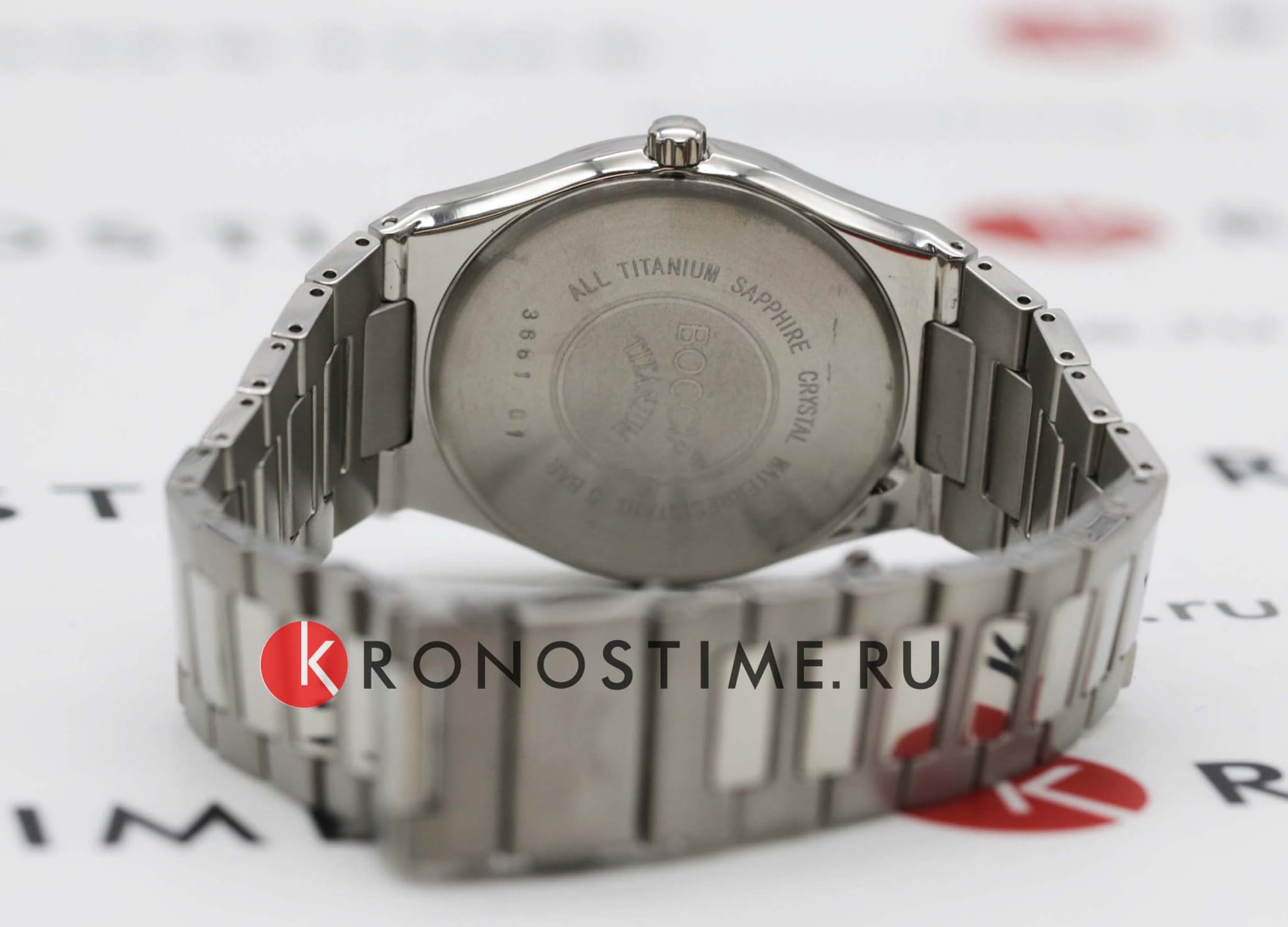 Boccia Titanium Boccia Titanium 3661-01 кварцевые мужские часы часы крупный план голубой циферблата