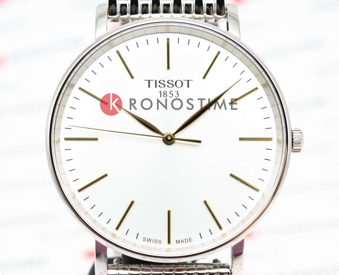 Tissot Tissot Everytime Gent T143.410.11.011.01, t-classic швейцария мужские часы на браслете нержавеющая сталь боковой вид