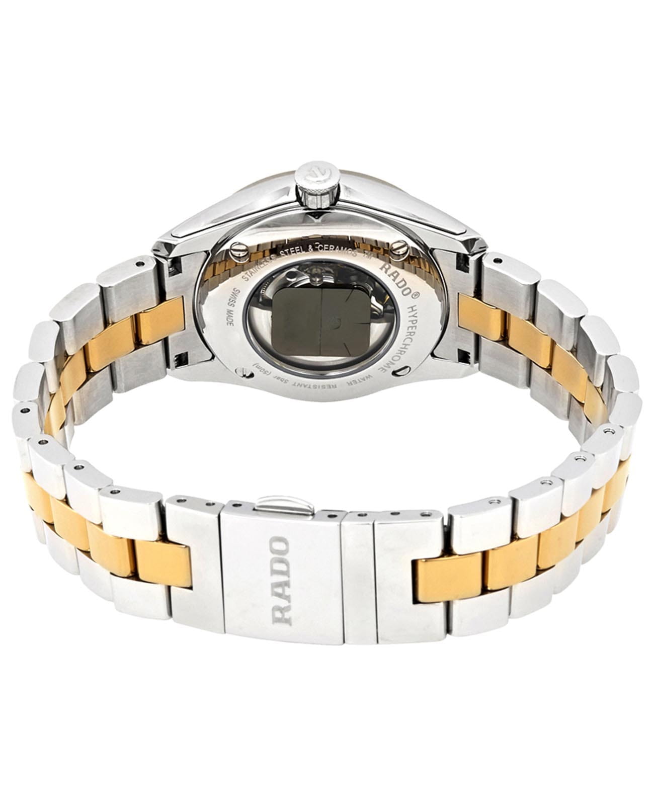 Rado Rado Hyperchrome R32088102, hyperchrome швейцария женские часы на браслете нержавеющая сталь с pvd-покрытием боковой вид