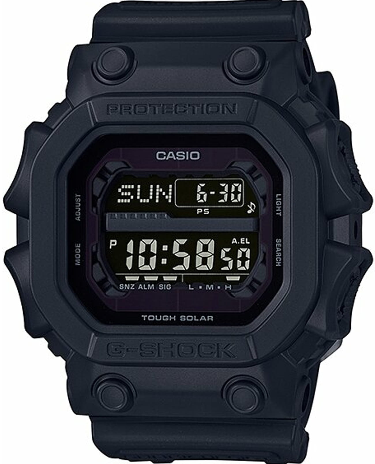 Casio Casio G-Shock GXW-56BB-1  GXW-56BB-1ER электронные мужские часы синий циферблат, браслет полимер — вид спереди