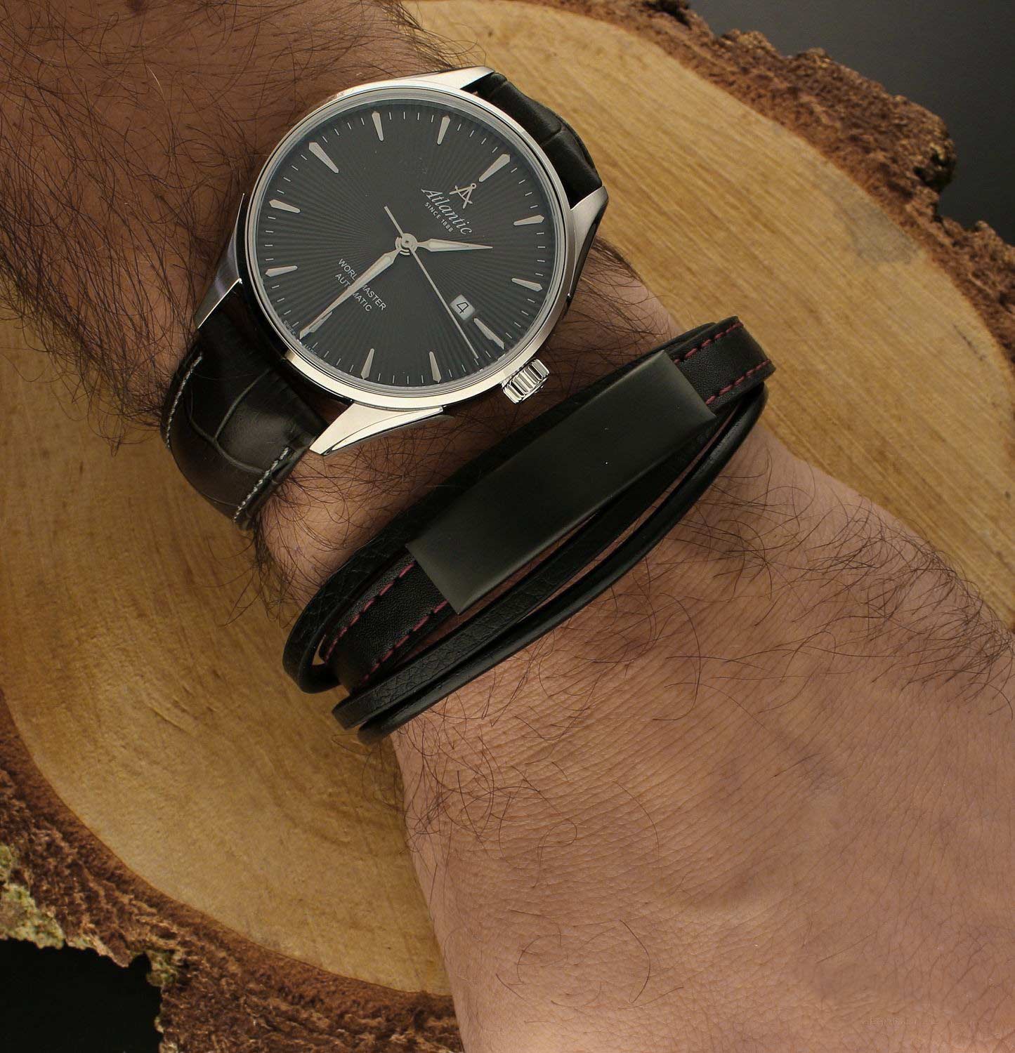 Atlantic Atlantic Worldmaster 1888 52759.41.41S  - задняя крышка металл сталь корпуса, швейцария часы