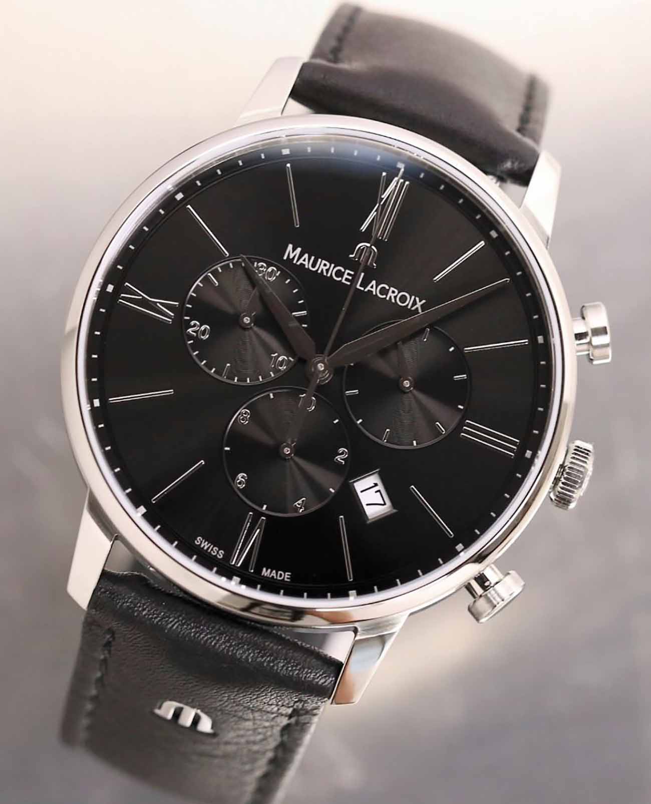 Maurice Lacroix Maurice Lacroix Eliros Chronograph EL1098-SS001-310-1  - задняя крышка металл сталь корпуса, швейцария часы
