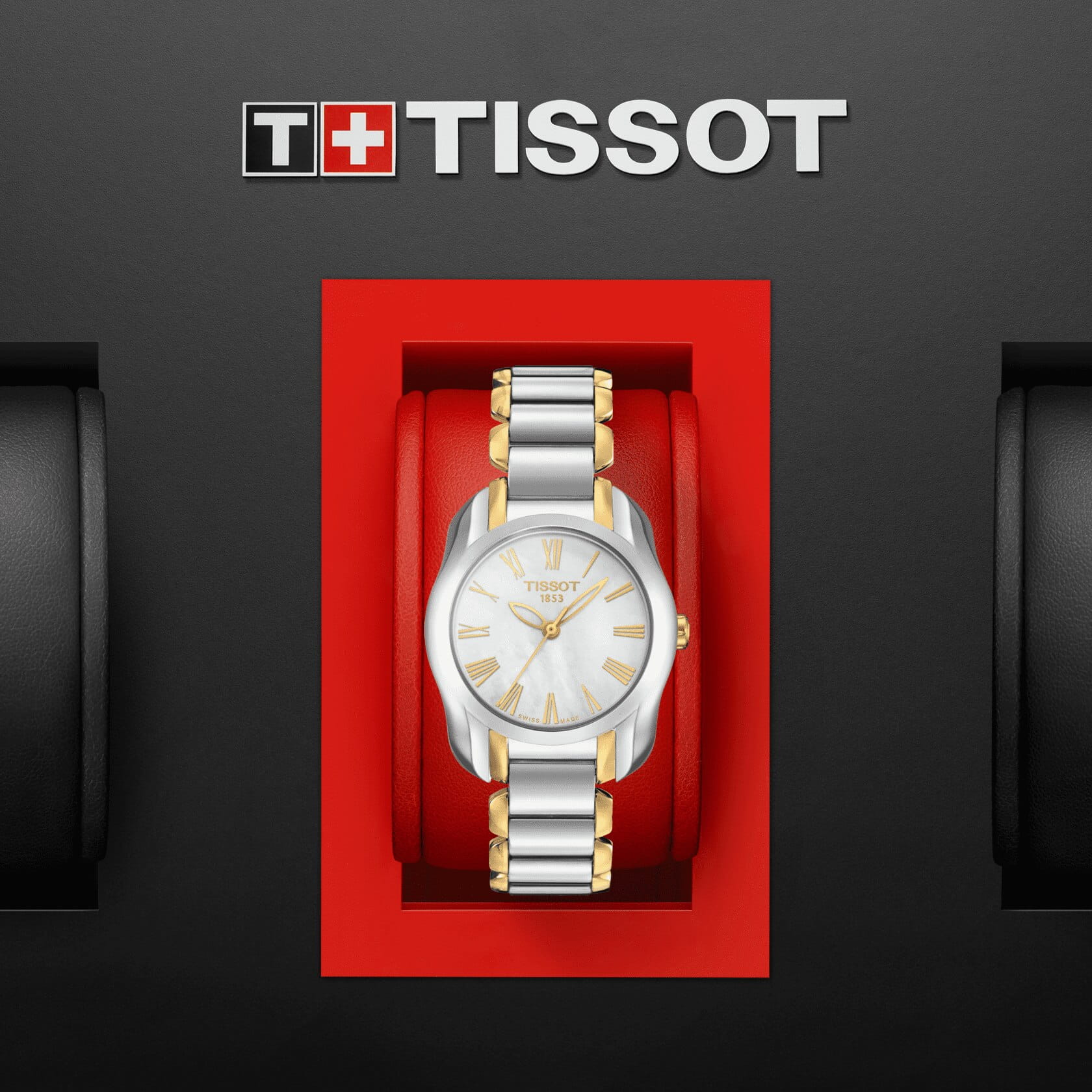 Tissot Tissot T-Wave T023.210.22.113.00 кварцевые женские часы часы крупный план перламутровый циферблата