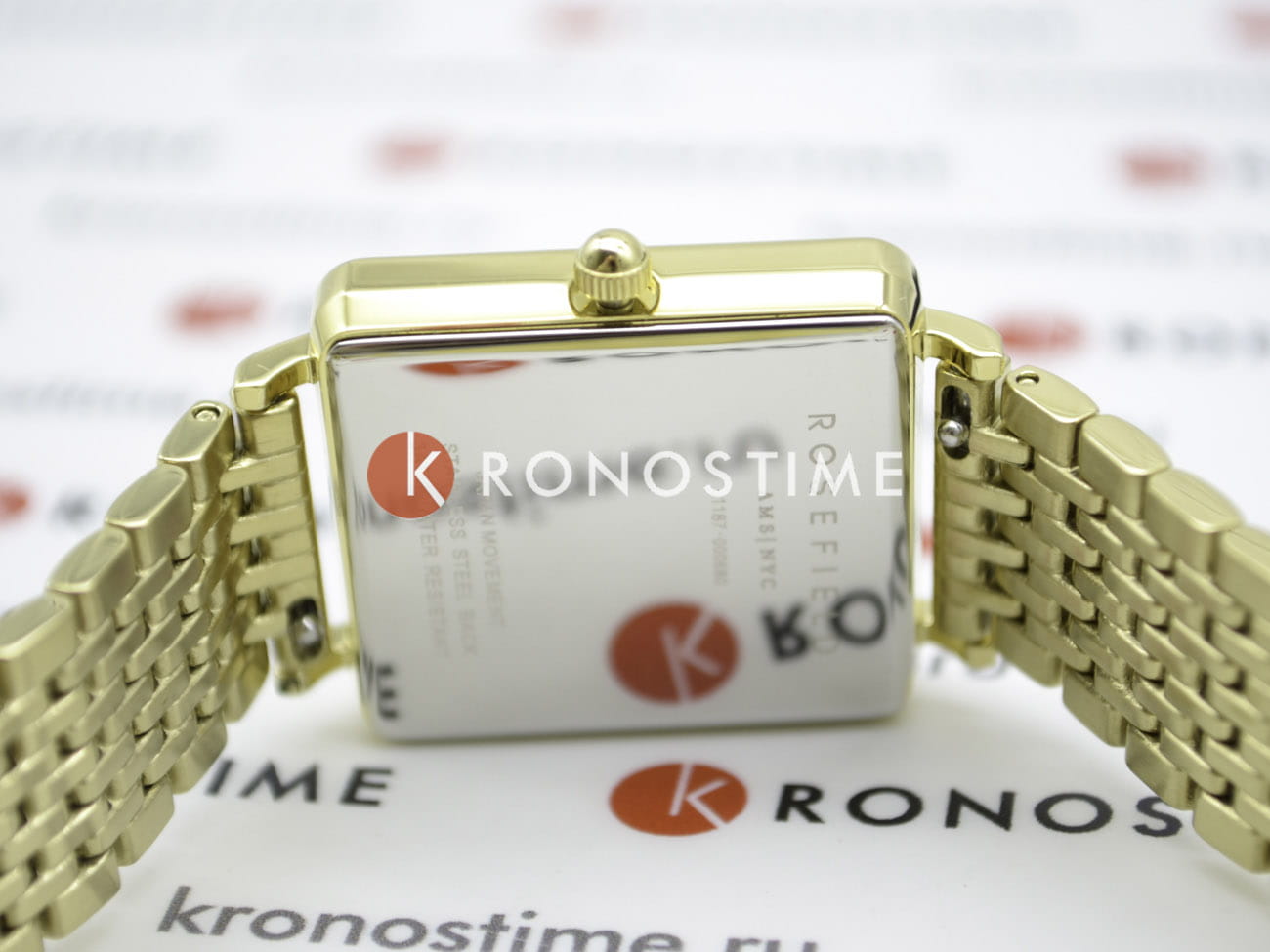 Rosefield Rosefield The Boxy QBSG-Q017  — детали корпуса и сталь c pvd покрытием