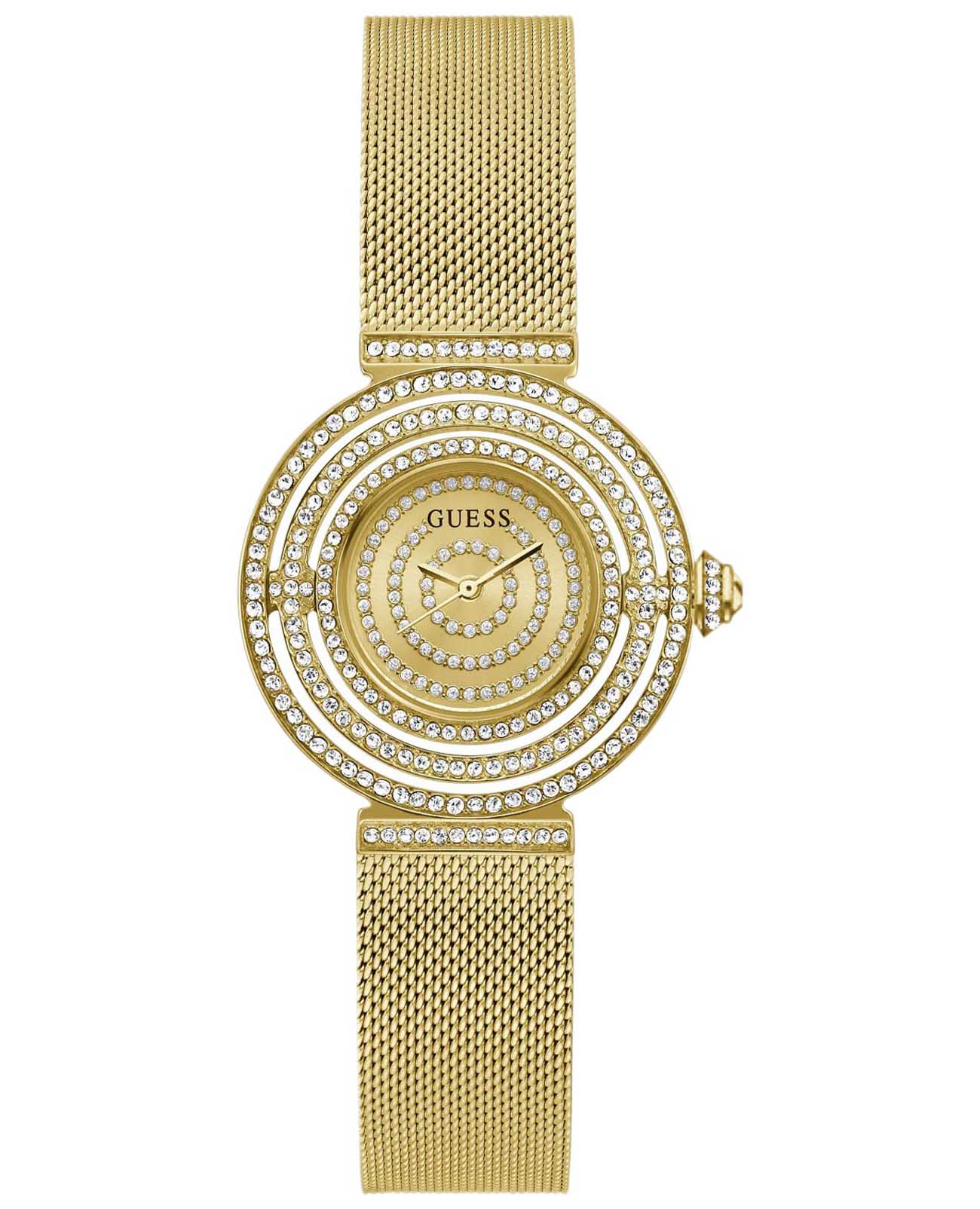 Guess Guess Dream GW0550L2  GW0550L2 кварцевые женские часы золотой циферблат, браслет сталь с ip покрытием — вид спереди