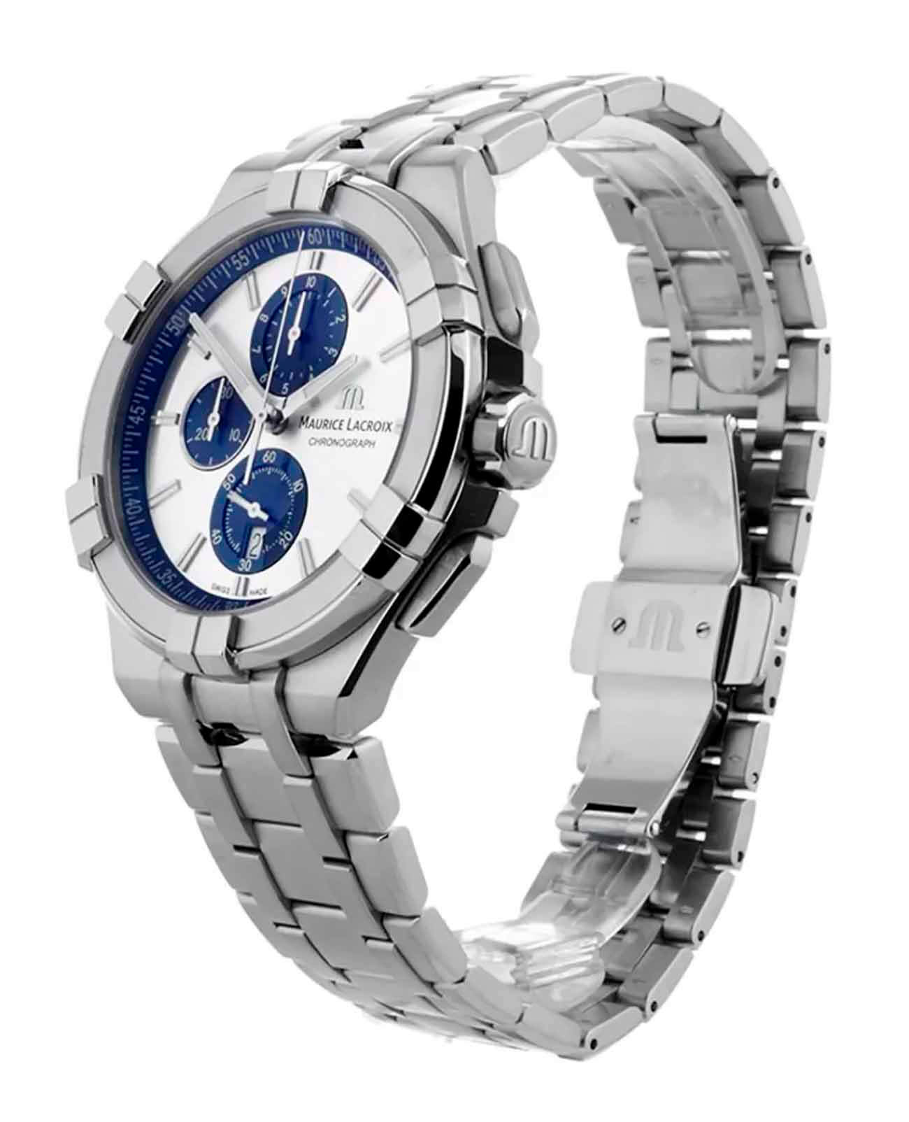 Maurice Lacroix Maurice Lacroix Aikon Chronograph AI1018-SS002-131-1 , наручные мужские часы фото под углом