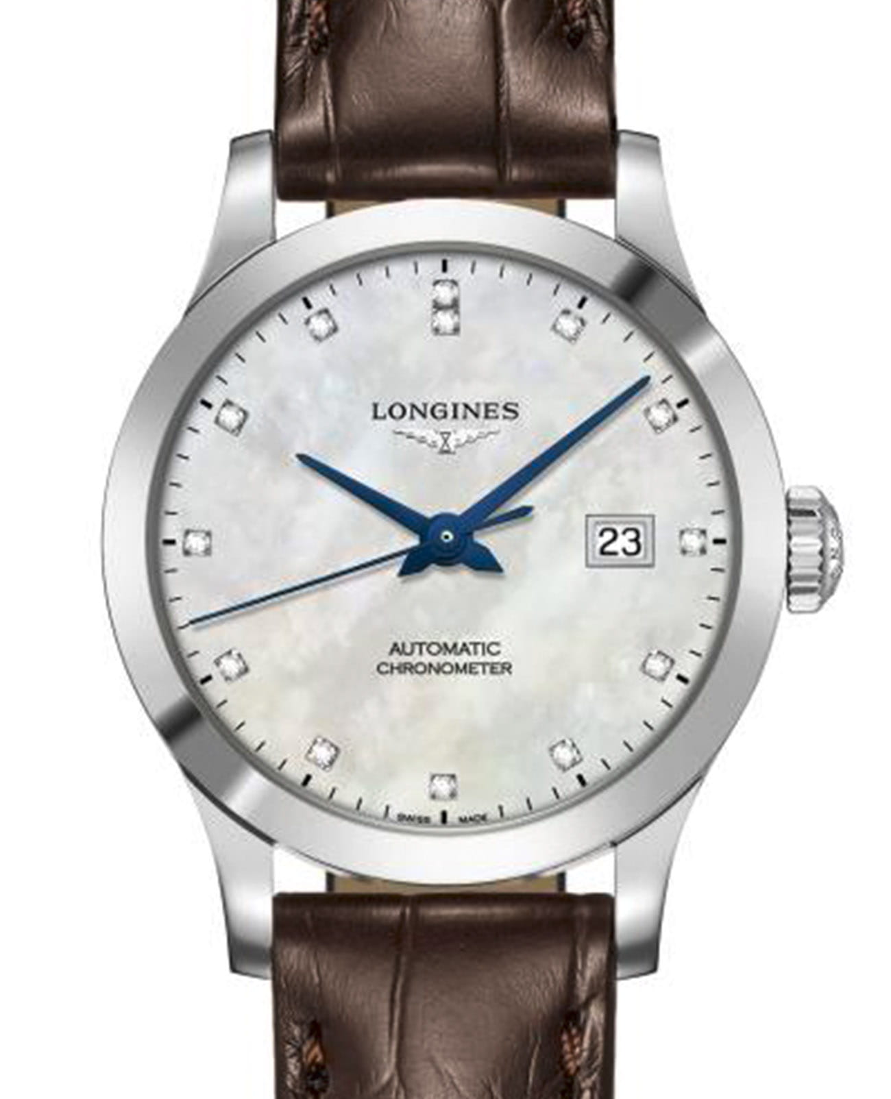 Longines Longines Record  L2.321.4.87.2 , наручные женские часы фото под углом
