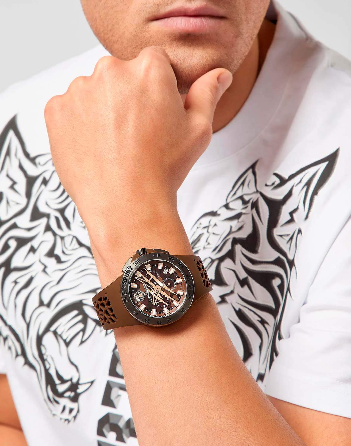 Plein Sport Plein Sport Thunderstorn Chrono PSABA0423 , наручные мужские часы фото под углом