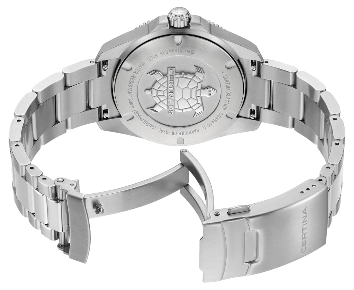 Certina Certina DS Action C048.410.11.051.00,  швейцария мужские часы на браслете нержавеющая сталь боковой вид
