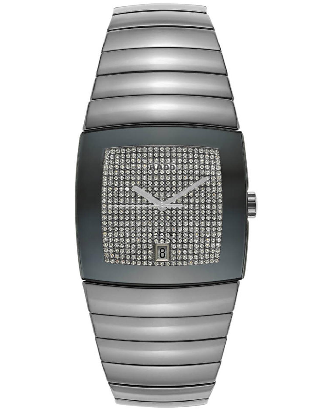 Rado Rado Sintra R13820732  R13820732 кварцевые мужские часы  циферблат, браслет керамика — вид спереди