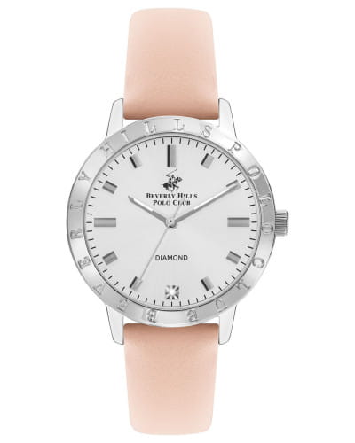 Beverly Hills Polo Club Beverly Hills Polo Club BP3387C.338  BP3387C.338 кварцевые женские часы белый циферблат, браслет кожаный — вид спереди